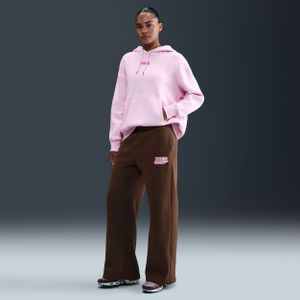 Nike damesbroek met hoge taille en wijde pijpen - Bruin