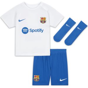 FC Barcelona 2023/24 Vierde Nike Dri-FIT driedelig tenue voor baby's/peuters - Wit