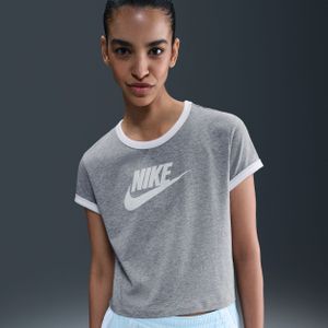 Nike Ringer T-shirt met graphic voor dames - Grijs