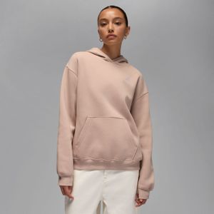 Jordan - Oversized Brooklyn Hoodie - Beige/Wit - Dames