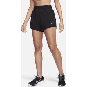 Nike Dri-FIT Running Division hardloopshorts met binnenbroekje, hoge taille en zakken voor dames (8 cm) - Zwart