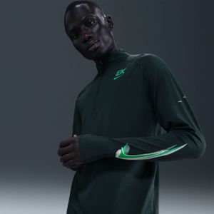 Nike Stride 'Eliud Kipchoge' Dri-FIT hardlooptop met korte rits voor heren - Groen