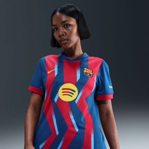 FC Barcelona 2025/26 Stadium Fourth Nike Dri-FIT replicavoetbalshirt voor dames - Blauw