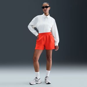 Nike 24.7 ImpossiblySoft ruimvallende damesshorts met Dri-FIT en halfhoge taille (10 cm) - Rood
