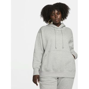 Nike Phoenix Fleece oversized hoodie voor dames (Plus Size) - Grijs