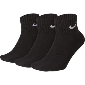 Nike Enkelsokken met demping (3 paar) - Zwart