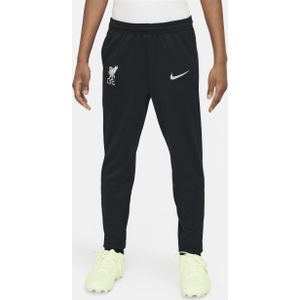 Liverpool FC Academy Pro Nike Dri-FIT knit voetbalbroek voor kleuters - Zwart