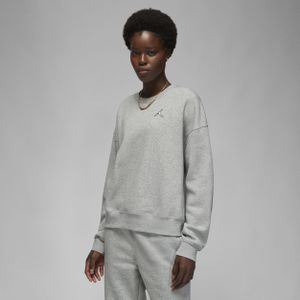 Jordan Brooklyn Sweatshirt van fleece met ronde hals voor dames - Grijs