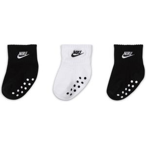 Nike Enkelsokken met anti-slip voor baby's (3 paar) (6-12M) - Meerkleurig