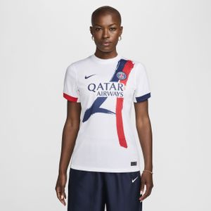 Paris Saint-Germain 2024/25 Stadium Uit Nike Dri-FIT replicavoetbalshirt voor dames - Wit