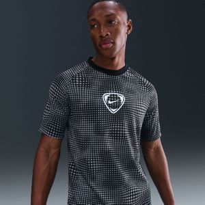 Nike Academy+ voetbaltop met Dri-FIT en korte mouwen voor heren - Zwart