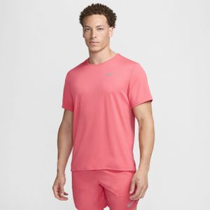 Nike Miler UV hardlooptop met korte mouwen en Dri-FIT voor heren - Roze