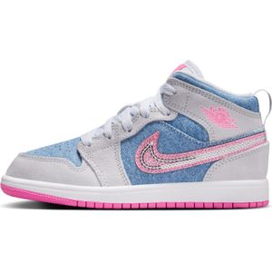 Jordan 1 Mid SE kleuterschoenen - Blauw