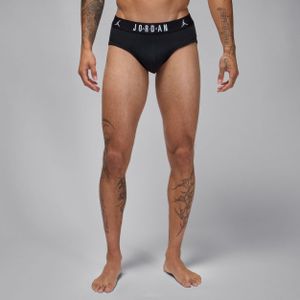 Jordan Flight katoenen heupslips voor heren (3 stuks) - Zwart