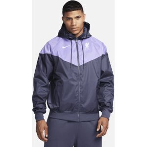 Liverpool FC Sport Essentials Windrunner Nike voetbaljack met capuchon voor heren - Paars