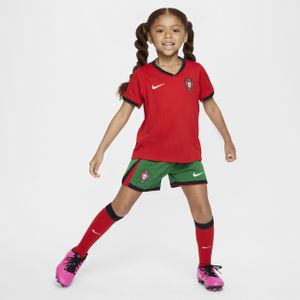 Portugal 2024 Stadium Thuis Nike driedelig replica voetbaltenue voor kleuters - Rood