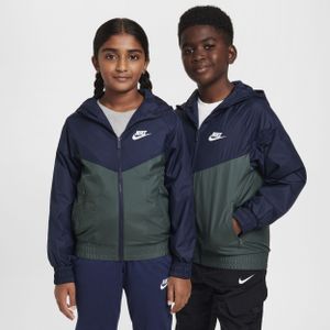 Nike Sportswear Windrunner Repel kinderjack met capuchon - Blauw