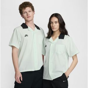 Nike SB skateshirt met knoopsluiting en korte mouwen - Groen