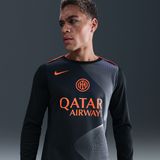 Inter Milan Academy Pro Third Nike Dri-FIT Total 90 warming-uptop met lange mouwen voor heren - Zwart