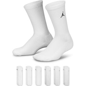 Jordan Everyday Essentials crew sokken voor kids (6 paar) - Wit
