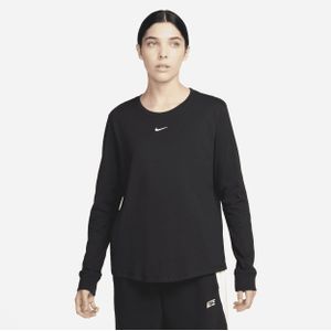 Nike Sportswear Premium Essentials T-shirt met lange mouwen voor dames - Zwart