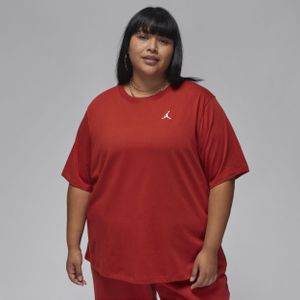 Jordan Essentials Girlfriend T-shirt voor dames (Plus Size) - Rood
