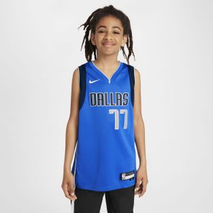 Dallas Mavericks 2023/24 Icon Edition Nike Swingman NBA-jersey voor kids - Blauw