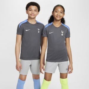 Tottenham Hotspur Strike Nike Dri-FIT knit voetbaltop met korte mouwen voor kids - Grijs