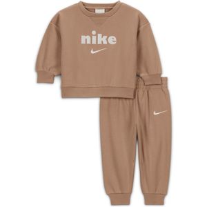 Nike Cozy Comfort tweedelige set met top met ronde hals (12-24 maanden) - Bruin