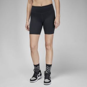 Jordan Sport bikeshorts met hoge taille voor dames (18 cm) - Zwart