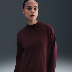 Nike (M) One omkeerbare damestop van sweatstof (zwangerschapskleding) - Rood