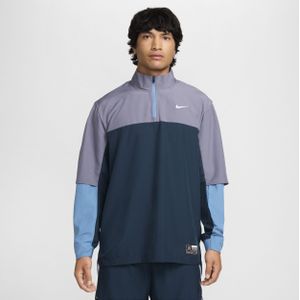 Nike Golf Club Dri-FIT golfjack met halflange rits voor heren - Blauw