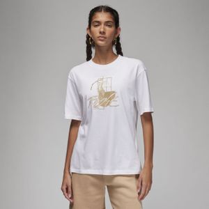 Jordan T-shirt met graphic voor dames - Wit