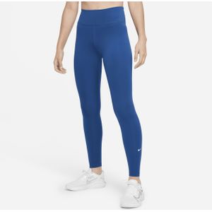 Nike One Legging met halfhoge taille voor dames - Blauw