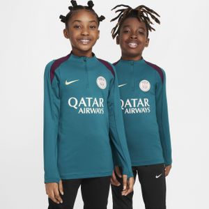 Paris Saint-Germain Strike Nike Dri-FIT voetbaltrainingstop voor kids - Groen