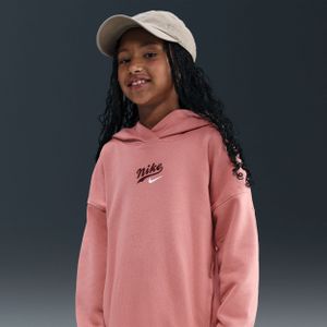 Nike Club Fleece oversized hoodie voor kids - Roze