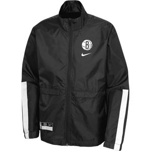 Brooklyn Nets Courtside Nike NBA-trainingspak voor jongens - Zwart
