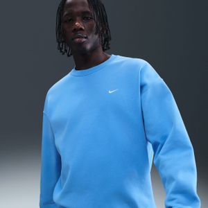 Nike Solo Swoosh Fleecetop met ronde hals voor heren - Blauw