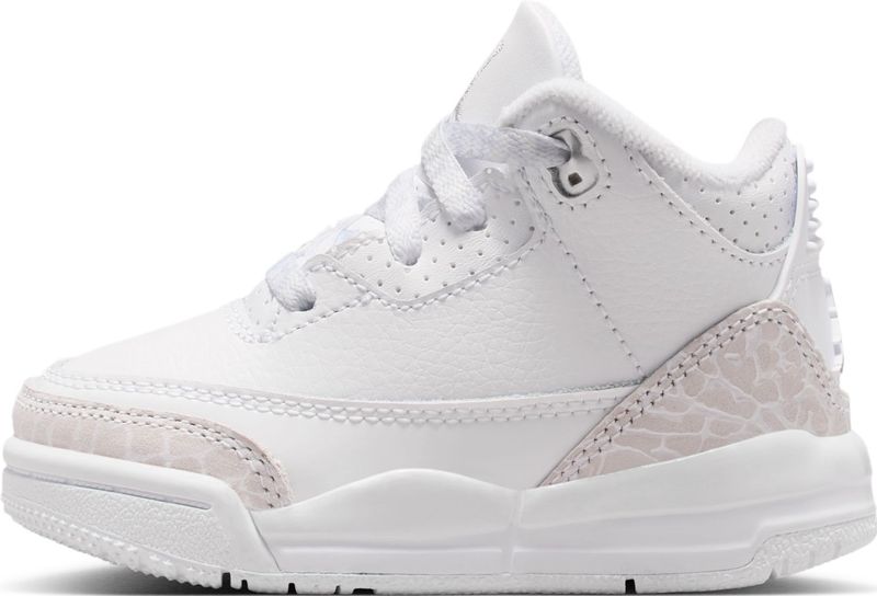 Jordan 3 Retro 'Pure Money' schoenen voor baby's/peuters - Wit