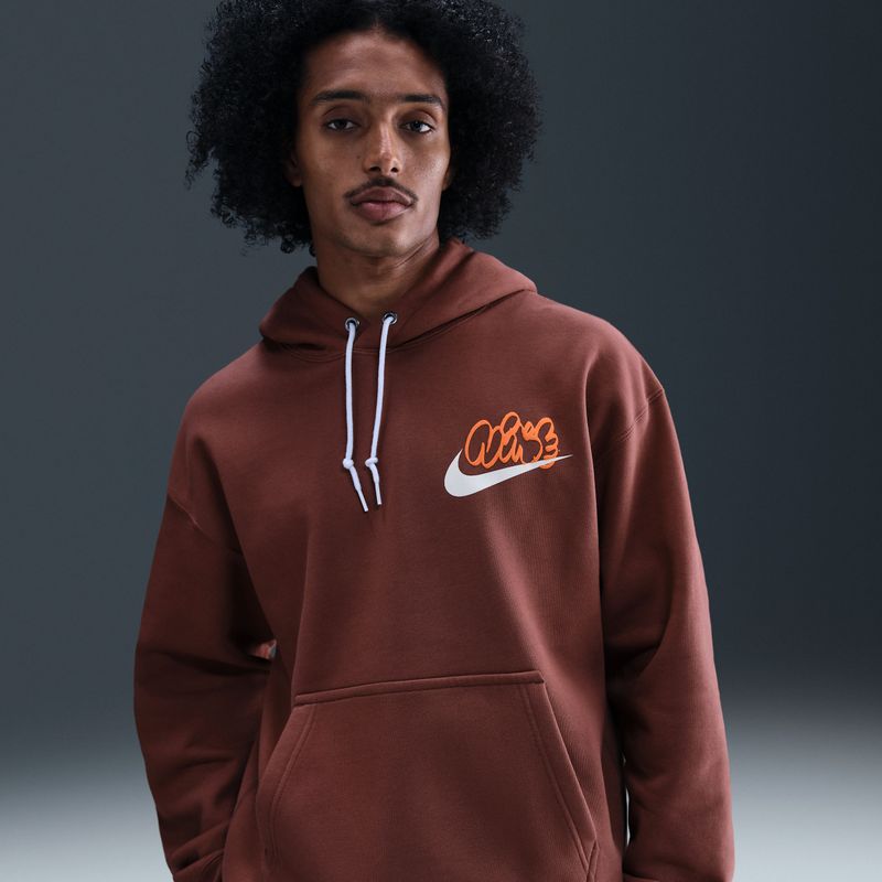 Nike - Solo Swoosh - Fleecehoodie - Paars