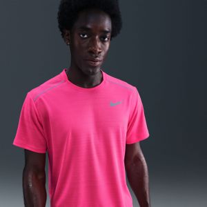 Nike - Miler - Hardlooptop - Groen - Korte Mouwen