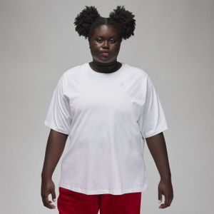 Jordan Essentials Girlfriend T-shirt voor dames (Plus Size) - Wit