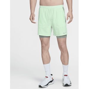 Nike Stride Dri-FIT hybride hardloopshorts voor heren (13 cm) - Groen