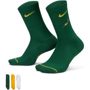 Springboks unisex Nike Rugby Everyday sokken met demping (3 paar) - Groen
