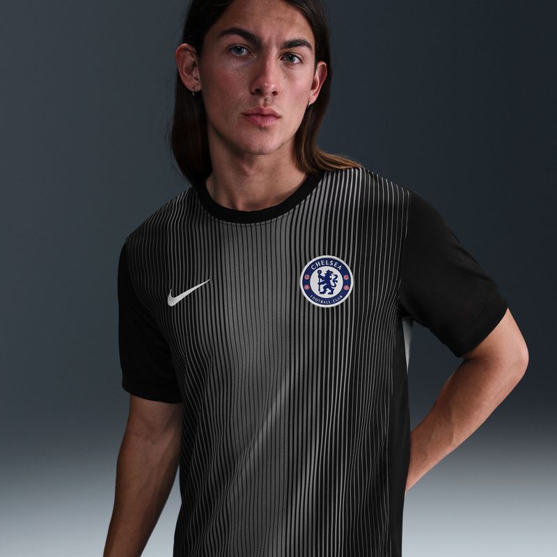Chelsea FC - 2025/26 Stadium Goalkeeper - Voetbalshirt - Zwart - Korte Mouwen