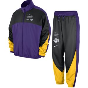 Los Angeles Lakers Starting 5 Courtside Nike NBA-trainingspak met graphic voor heren - Paars