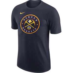 Nike - Denver Nuggets Logo T-shirt - Blauw - Heren - Katoen