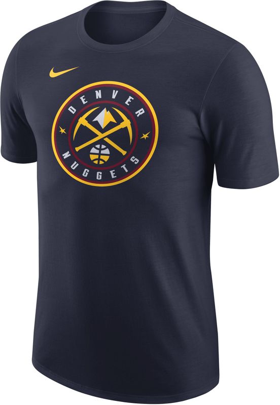 Nike - Denver Nuggets Logo T-shirt - Blauw - Heren - Katoen
