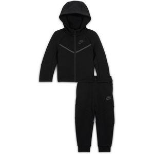 Nike Tech Fleece tweedelige babyset met rits over de hele lengte - Zwart