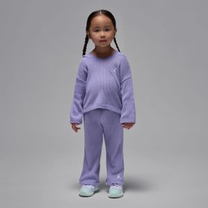 Jordan Heir To The Crown tweedelige geribbelde trui voor peuters - Paars